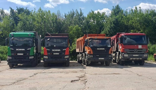 Вывоз грунта самосвалами